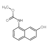 1-甲氧基碳酰氨基-7-萘酚结构式