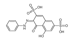 3-(Phenylazo)-4,5-dihydroxy-2,7-naphthalenedisulfonic acid Structure