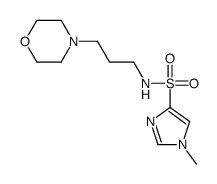 1-methyl-N-(3-morpholin-4-ylpropyl)imidazole-4-sulfonamide Structure