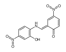 6-[(2-hydroxy-4-nitroanilino)methylidene]-4-nitrocyclohexa-2,4-dien-1-one Structure