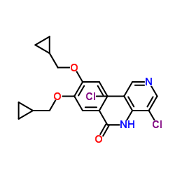 3,4-Bis(cyclopropylmethoxy)-N-(3,5-dichloropyridin-4-yl)benzamide Structure