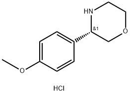 (S)-3-(4-Methoxyphenyl)morpholine hydrochloride structure