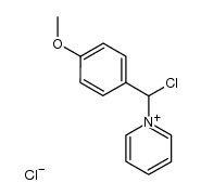 N-[chloro(4-methoxyphenyl)methyl]pyridinium chloride结构式