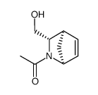 2-Azabicyclo[2.2.1]hept-5-ene-3-methanol, 2-acetyl-, exo- (9CI) structure