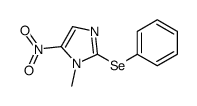 1-Methyl-5-nitro-2-(phenylseleno)-1H-imidazole Structure