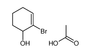 acetic acid,2-bromocyclohex-2-en-1-ol Structure