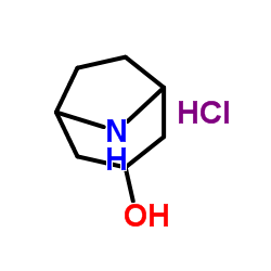 endo-8-Azabicyclo[3.2.1]octan-3-ol hydrochloride structure