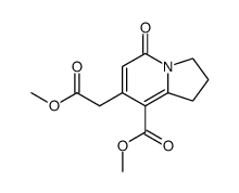 4-(carbomethoxymethyl)-5-carbomethoxy-1,6-cyclopentano-2-pyridone Structure