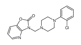 3-[[4-(2-chlorophenyl)piperazin-1-yl]methyl]-[1,3]oxazolo[4,5-b]pyridin-2-one Structure