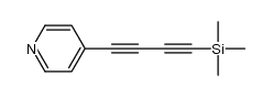 4-[(trimethylsilyl)buta-1,3-diyn-1-yl]pyridine Structure