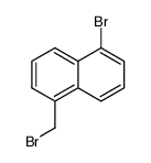 bromo-5-(bromomethyl)naphthalene结构式