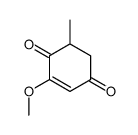 2-Cyclohexene-1,4-dione,2-methoxy-6-methyl-(9CI) structure