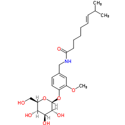 Capsaicin β-D-glucopyranoside Structure