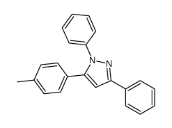 5-(4-methylphenyl)-1,3-diphenylpyrazole结构式