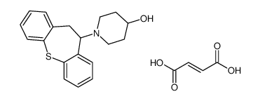 (Z)-but-2-enedioic acid,1-(5,6-dihydrobenzo[b][1]benzothiepin-5-yl)piperidin-4-ol结构式