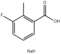 sodium 3-fluoro-2-methylbenzoate结构式