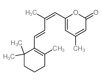 2H-Pyran-2-one,4-methyl-6-[2-methyl-4-(2,6,6-trimethyl-1-cyclohexen-1-yl)-1,3-butadien-1-yl]-结构式