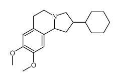 2-Cyclohexyl-1,2,3,5,6,10b-hexahydro-8,9-dimethoxypyrrolo[2,1-a]isoquinoline结构式