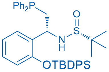 [S(R)]-N-[(1R)-1-[2-((叔丁基二苯硅氧)苯基)]-2-(二苯基膦)乙基]-2-叔丁基亚磺酰胺图片