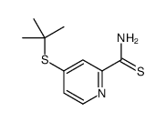 4-tert-butylsulfanylpyridine-2-carbothioamide Structure