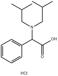 2-(二异丁基氨基)-2-苯基乙酸盐酸结构式