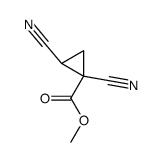 Cyclopropanecarboxylic acid, 1,2-dicyano-, methyl ester (8CI) structure