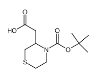 (4-{[(1,1-dimethylethyl)oxy]carbonyl}-3-thiomorpholinyl)acetic acid Structure