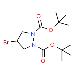 di-tert-butyl 4-bromopyrazolidine-1,2-dicarboxylate Structure