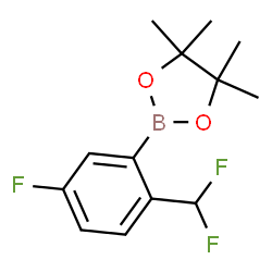 2-(2-(Difluoromethyl)-5-fluorophenyl)-4,4,5,5-tetramethyl-1,3,2-dioxaborolane picture