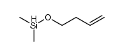 4-(dimethylsiloxy)-1-butene Structure