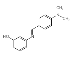 Phenol,3-[[[4-(dimethylamino)phenyl]methylene]amino]-结构式