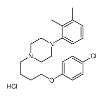 1-[4-(4-chlorophenoxy)butyl]-4-(2,3-dimethylphenyl)piperazine,hydrochloride结构式