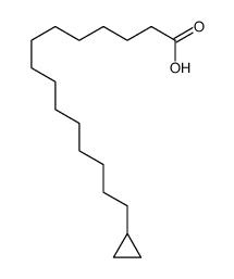 15-cyclopropylpentadecanoic acid结构式