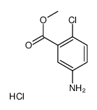 5-AMINO-2-CHLOROBENZOIC ACID METHYL ESTER HYDROCHLORIDE Structure