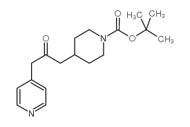 1-BOC-4-(2-OXO-3-PYRIDIN-4-YL-PROPYL)-PIPERIDINE Structure