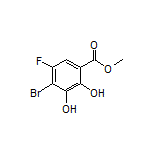 Methyl 4-Bromo-5-fluoro-2,3-dihydroxybenzoate Structure
