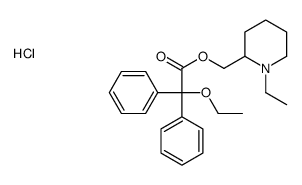 ACETIC ACID, 2,2-DIPHENYL-2-ETHOXY-, (1-ETHYL-2-PIPERIDYL)METHYL ESTER , HYDROCHL结构式