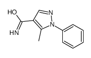 1-苯基-5-甲基-1H-吡唑-4-羧酰胺结构式