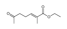 ethyl (E)-2-methyl-6-oxo-2-heptenoate结构式