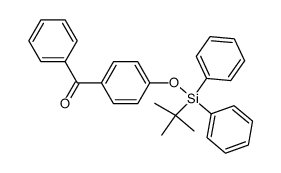 4-(diphenyl-tert-butylsiloxy)benzophenone Structure