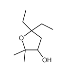 5,5-diethyl-2,2-dimethyloxolan-3-ol结构式