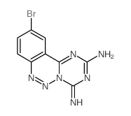 10-bromo-4-imino-[1,3,5]triazino[1,2-c][1,2,3]benzotriazin-2-amine Structure