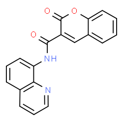 2-oxo-N-(quinolin-8-yl)-2H-chromene-3-carboxamide Structure