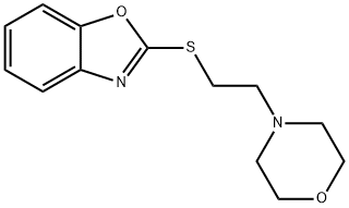 2-{[2-(morpholin-4-yl)ethyl]sulfanyl}-1,3-benzoxazole结构式