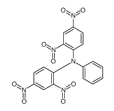 Benzenamine, N-(2,4-dinitrophenyl)-2,4-dinitro-N-phenyl- structure