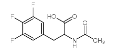 2-乙酰基氨基-3-(3,4,5-三氟-苯基)-丙酸结构式