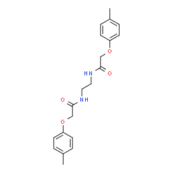 N,N'-1,2-Ethanediylbis[2-(4-methylphenoxy)acetamide]结构式