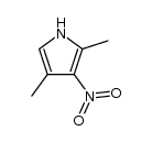 2,4-dimethyl-3-nitropyrrole结构式