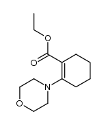 2-morpholin-4-yl-cyclohex-1-enecarboxylic acid ethyl ester Structure