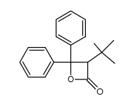 3-tert-butyl-4,4-diphenyl-oxetan-2-one结构式